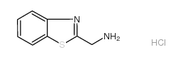 BENZO[D]THIAZOL-2-YLMETHANAMINE HYDROCHLORIDE structure