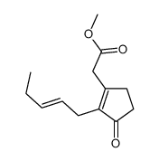 methyl 2-(3-oxo-2-pent-2-enylcyclopenten-1-yl)acetate Structure