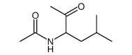 N-(5-methyl-2-oxohexan-3-yl)acetamide Structure