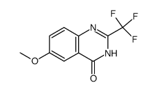 6-methoxy-2-trifluoromethyl-3H-quinazolin-4-one结构式