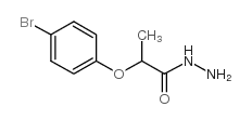 2-(4-溴苯氧基)丙酰肼结构式
