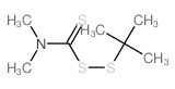 Carbamo(dithioperoxo)thioicacid, N,N-dimethyl-, 1,1-dimethylethyl ester structure