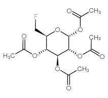 1,2,3,4-四-o-乙酰基-6-脱氧-6-氟-alpha-d-吡喃葡萄糖结构式