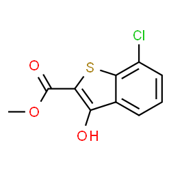 7-氯-3-羟基-苯并[b]噻吩-2-羧酸甲酯结构式
