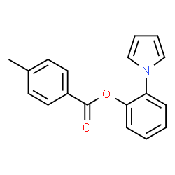 2-(1H-PYRROL-1-YL)PHENYL 4-METHYLBENZENECARBOXYLATE Structure