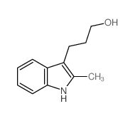 3-(2-methyl-1H-indol-3-yl)propan-1-ol结构式