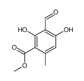 2,4-Dihydroxy-3-formyl-6-methylbenzoic acid methyl ester Structure
