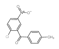 2-Chloro-5-nitro-4'-methylbenzophenone结构式