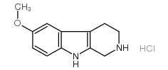 2,3,4,9-四氢-6-甲氧基-1H-吡咯[3,4-B]吲哚(HCL)结构式