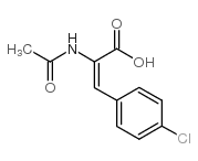 2-乙酰氨基-3-对氯苯基丙烯酸结构式