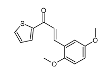 3-(2,5-dimethoxyphenyl)-1-thiophen-2-ylprop-2-en-1-one结构式