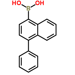 4-苯基-1-萘硼酸结构式