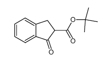 tert-butyl 2,3-dihydro-1-oxo-1H-indene-2-carboxylate结构式
