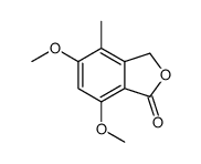 5,7-DIMETHOXY-4-METHYL-3H-ISOBENZOFURAN-1-ONE结构式