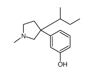 3-[1-Methyl-3-(1-methylpropyl)-3-pyrrolidinyl]phenol结构式
