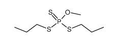 trithiophosphoric acid O-methyl ester S,S'-dipropyl ester Structure