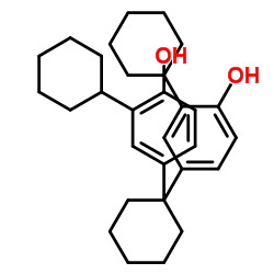 4,4'-Cyclohexane-1,1-diylbis(2-cyclohexylphenol) Structure