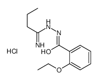 N-[(Z)-1-aminobutylideneamino]-2-ethoxybenzamide,hydrochloride Structure