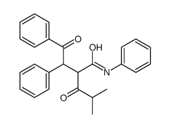 N,3-二苯基-2-(2-甲基-1-氧丙基)4-氧代-N-苯丁酰胺(非对映异构体混合物)结构式