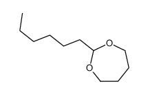 2-Hexyl-1,3-dioxepane Structure