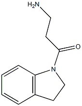 3-amino-1-(indolin-1-yl)propan-1-one结构式