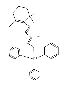 β-Ionylidenethyl-triphenyl-phosphonium结构式