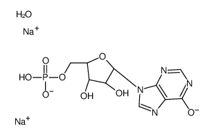 Sodium 5'-O-phosphonatoinosine hydrate (2:1:1) Structure