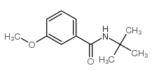N-叔丁基-3-甲氧基苯甲酰胺结构式