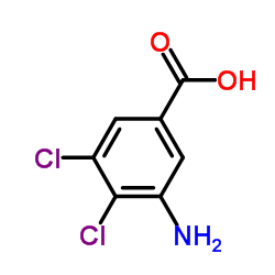 3-Amino-4,5-dichlorobenzoic acid Structure