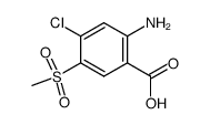 2-Amino-4-chloro-5-methylsulphonylbenzoic acid Structure