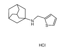 N-(thiophen-2-ylmethyl)adamantan-1-amine hydrochloride Structure