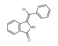3-(bromo-phenyl-methylidene)isoindol-1-one结构式
