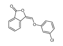 3-[(3-chlorophenoxy)methylidene]-2-benzofuran-1-one Structure