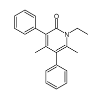 1-Ethyl-4,6-dimethyl-3,5-diphenyl-2(1H)-pyridinone Structure
