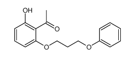1-[2-hydroxy-6-(3-phenoxypropoxy)phenyl]ethanone结构式