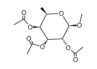 Methyl 2,3,4-Tri-O-acetyl-6-deoxy-β-D-galactopyranoside结构式