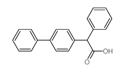 2-phenyl-2-(4-phenylphenyl)acetic acid结构式