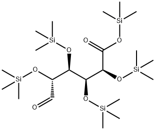2-O,3-O,4-O,5-O-Tetrakis(trimethylsilyl)-D-glucuronic acid trimethylsilyl ester structure