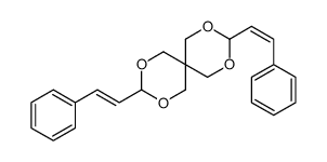 3,9-bis(2-phenylethenyl)-2,4,8,10-tetraoxaspiro[5.5]undecane结构式