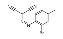 2-[(2-bromo-4-methylphenyl)diazenyl]propanedinitrile Structure