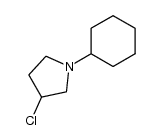 3-chloro-1-cyclohexyl-pyrrolidine Structure