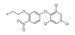 1,3,5-trichloro-2-[3-(2-fluoroethoxy)-4-nitrophenoxy]benzene结构式