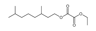 2-O-(3,7-dimethyloctyl) 1-O-ethyl oxalate Structure