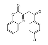 3-[2-(4-chlorophenyl)-2-oxoethyl]-1,4-benzoxazin-2-one Structure