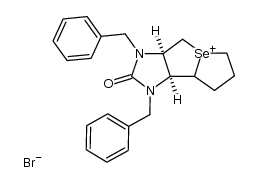 (3aR)-1,3-dibenzyl-2-oxo-(3ar,8aξ,8bc)-decahydro-selenolo[1',2':1,2]selenolo[3,4-d]imidazolium, bromide Structure