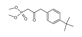 [3-(4-tert-Butyl-phenyl)-2-oxo-propyl]-phosphonic acid dimethyl ester Structure