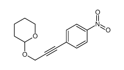 2-[3-(4-nitrophenyl)prop-2-ynoxy]oxane Structure