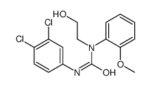 3-(3,4-dichlorophenyl)-1-(2-hydroxyethyl)-1-(2-methoxyphenyl)urea结构式