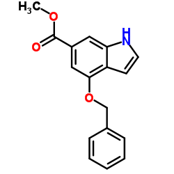 Methyl 4-(benzyloxy)-1H-indole-6-carboxylate structure