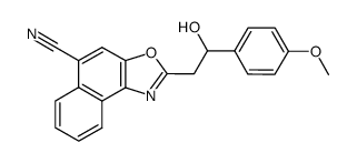 2-[2-Hydroxy-2-(4-methoxy-phenyl)-ethyl]-naphtho[1,2-d]oxazole-5-carbonitrile Structure